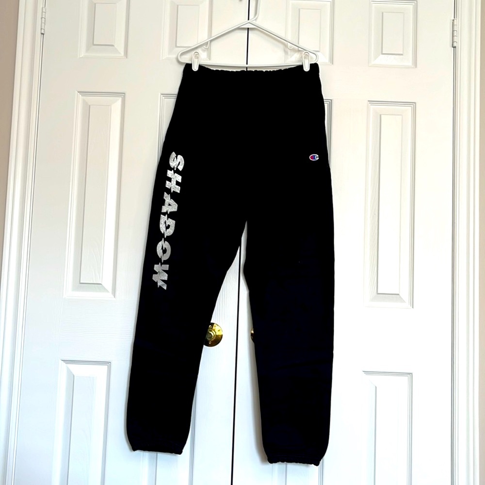 NWOT Medium - Shadow Hill Metallic Silver Reverse Weave Sweatpants